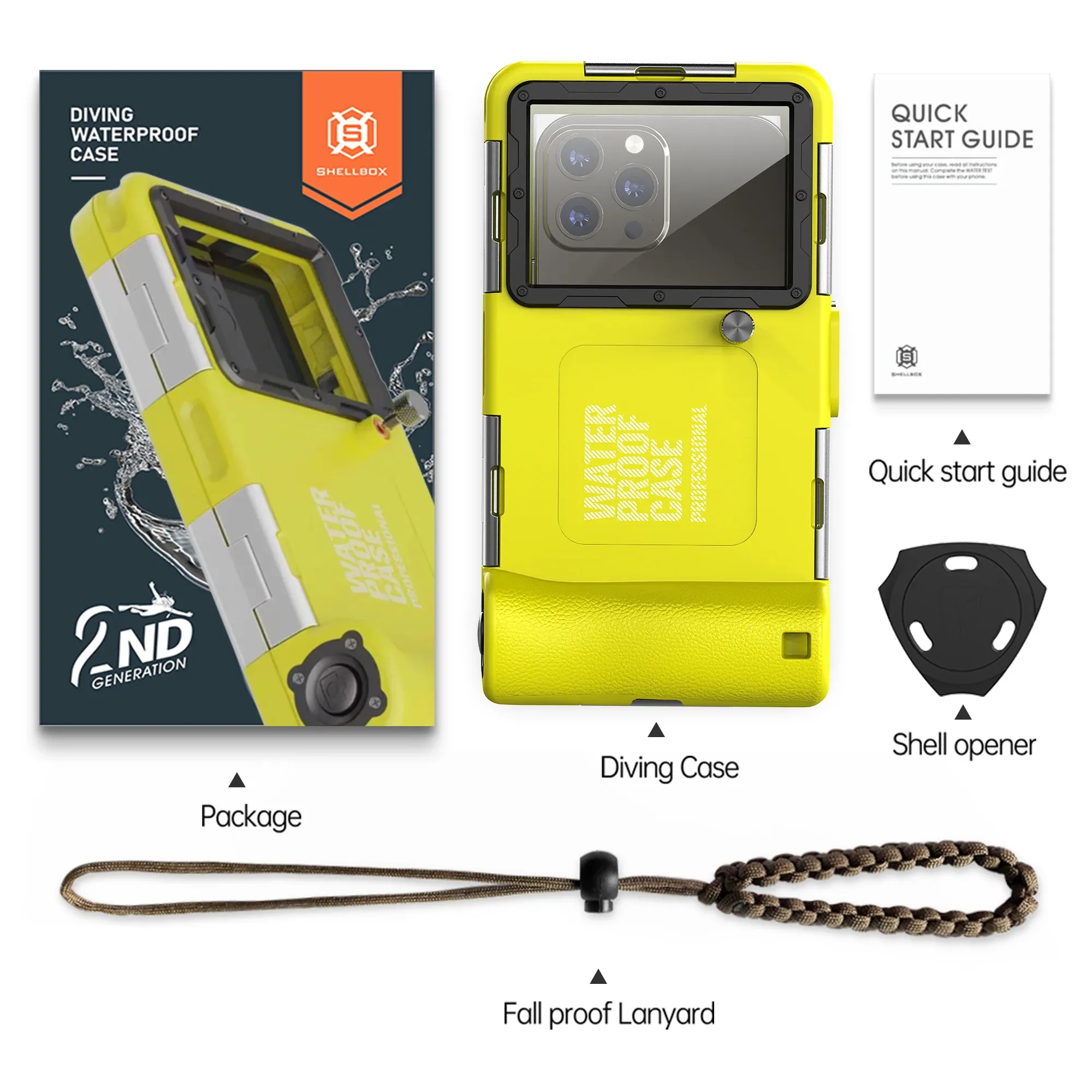Étui étanche universel pour smartphone 6,9 pouces, certifié IP68, résistance jusqu'à 15 m (50 pieds), idéal pour la photographie sous-marine professionnelle 10