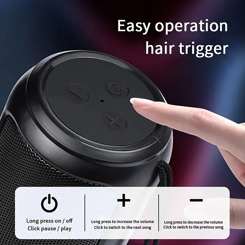 Haut-parleur Bluetooth sans fil A3 avec caisson de basses surround, pour la maison et l'extérieur 3