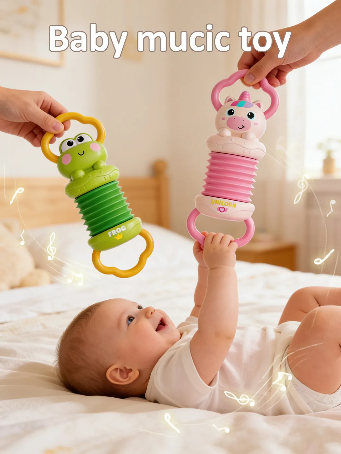 Accordéon licorne pour bébé, instrument de musique sensoriel et éducatif pour tout-petits - Image 1