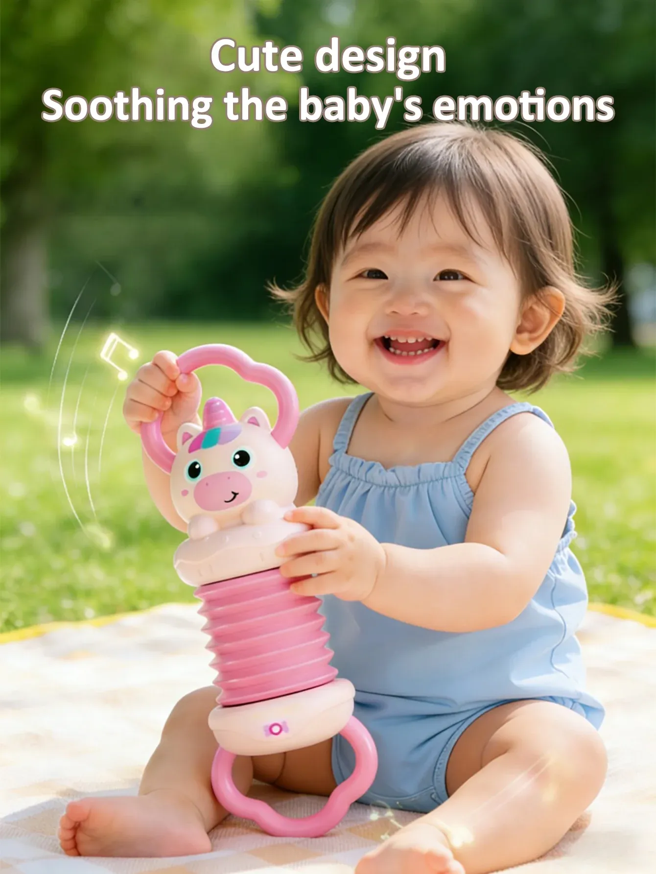 Accordéon licorne pour bébé, instrument de musique sensoriel et éducatif pour tout-petits 4