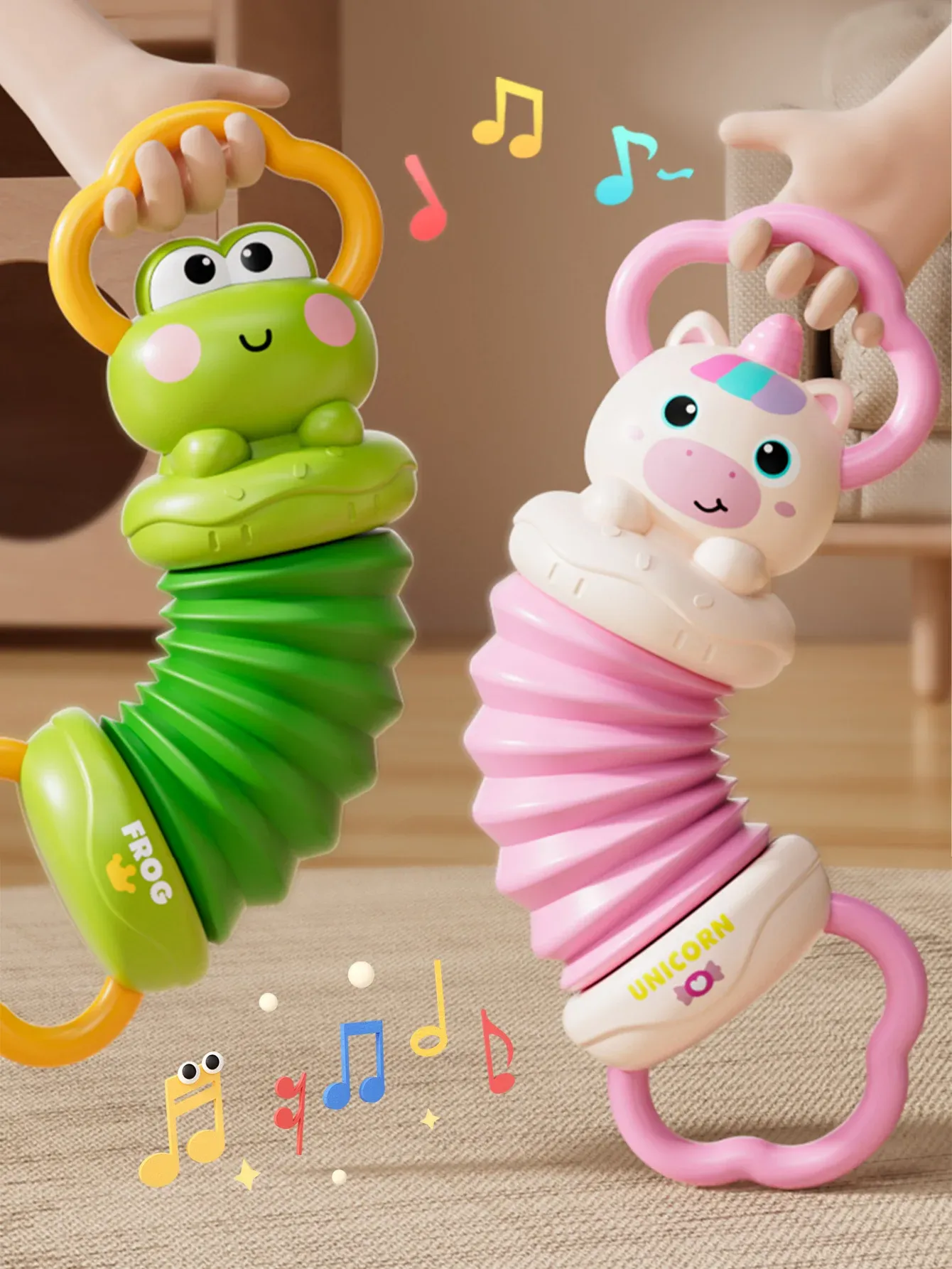 Accordéon licorne pour bébé, par le menu