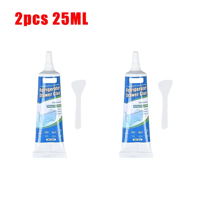 Colle de réparation pour réfrigérateur, adhésif imperméable et résistant au froid pour joint de porte et tiroir de réfrigérateur, séchage rapide pour plastique et verre, 25 à 125 ml 9