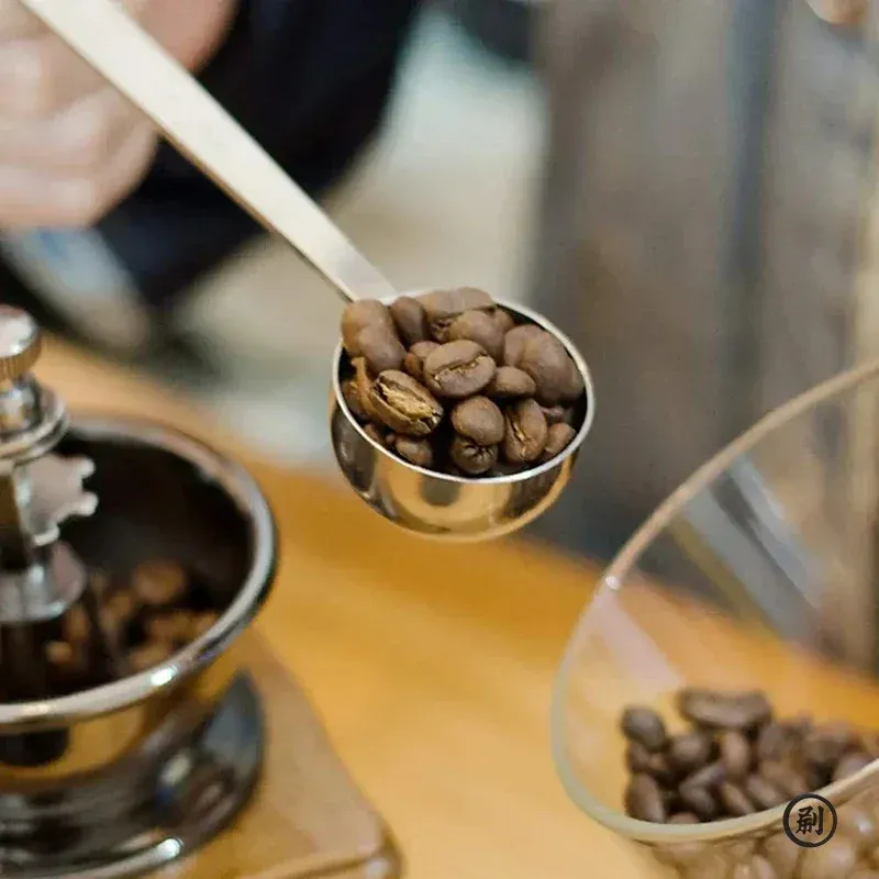 Cuillère doseuse minimaliste à long manche en acier inoxydable, 1 cuillère à soupe pour café, poudre et épices 7