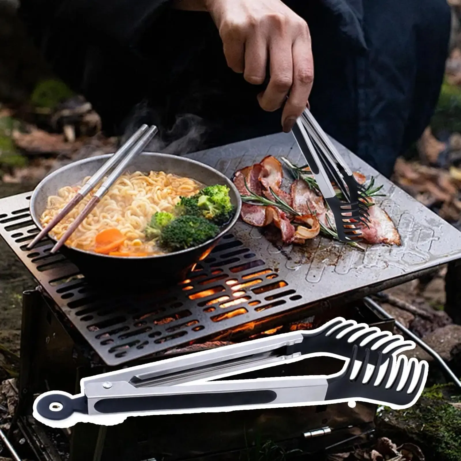 Pince de cuisine en silicone, ambiance cuisine