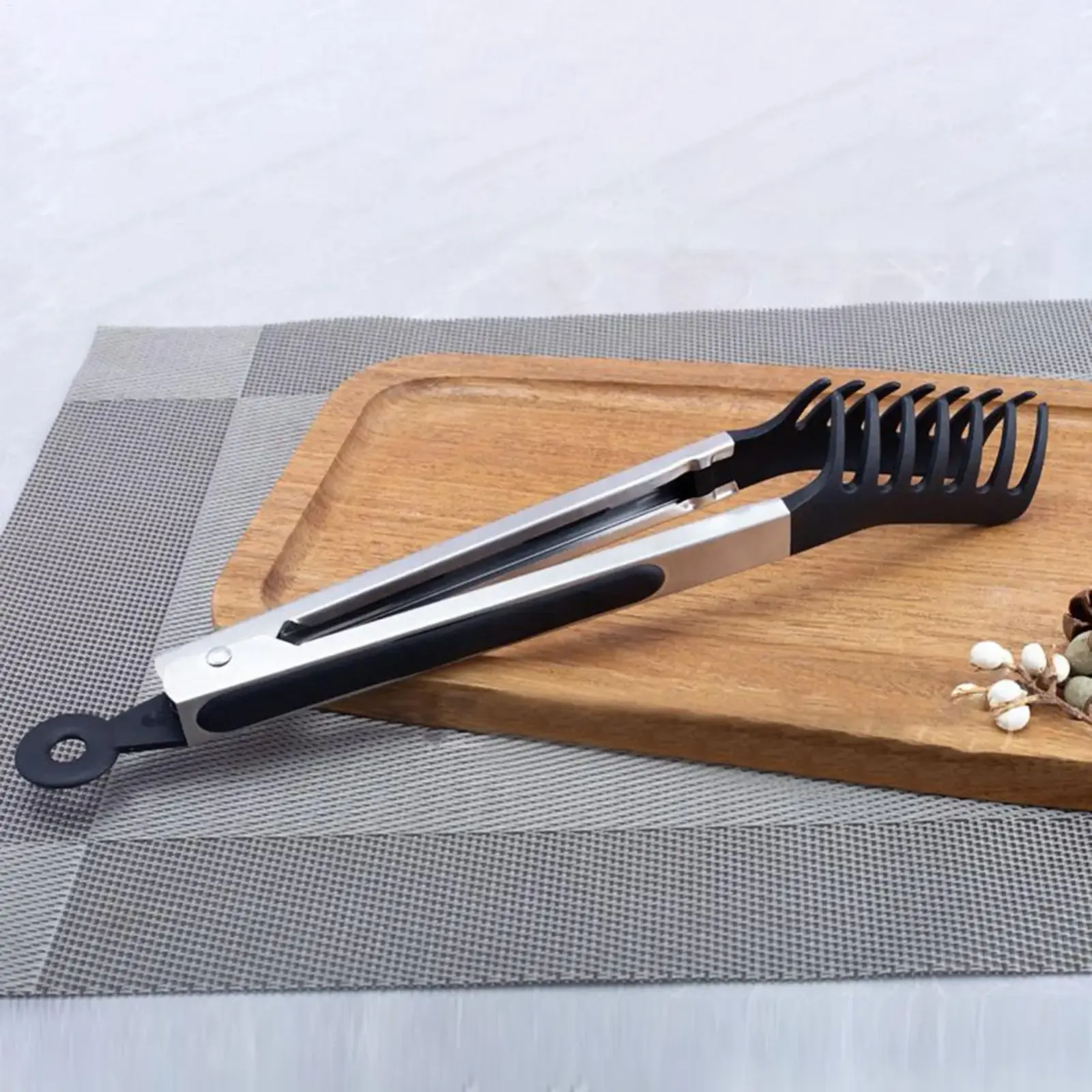 Pince de cuisine en silicone, service de pâtes