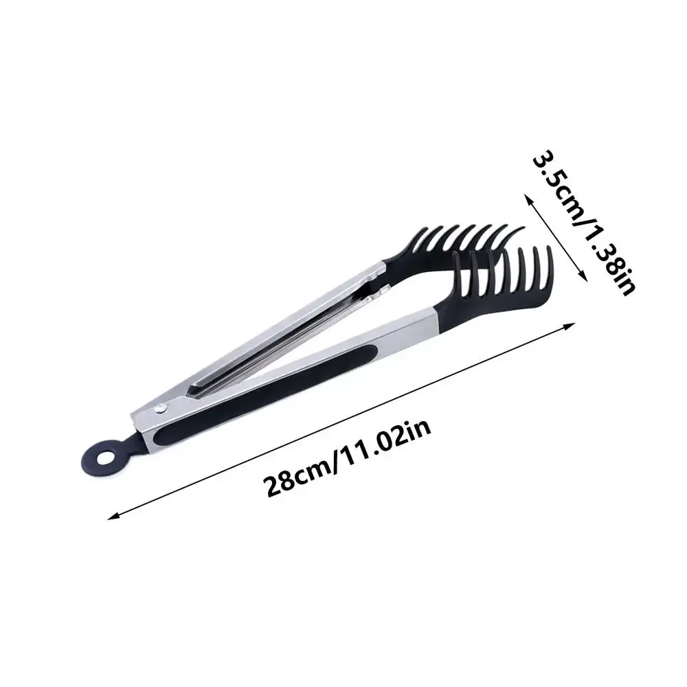 Pinces de cuisine en silicone antiadhésives pour barbecue et service 7