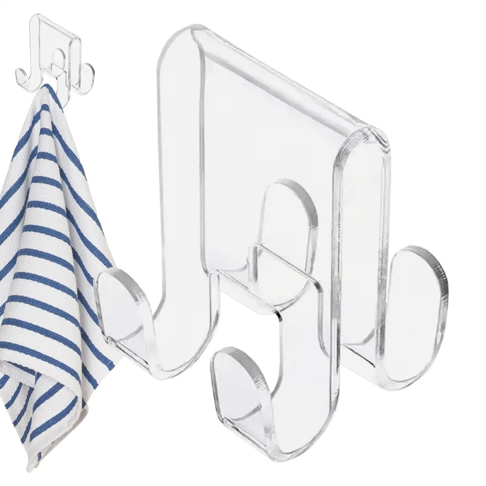 Crochet de porte de douche en situation