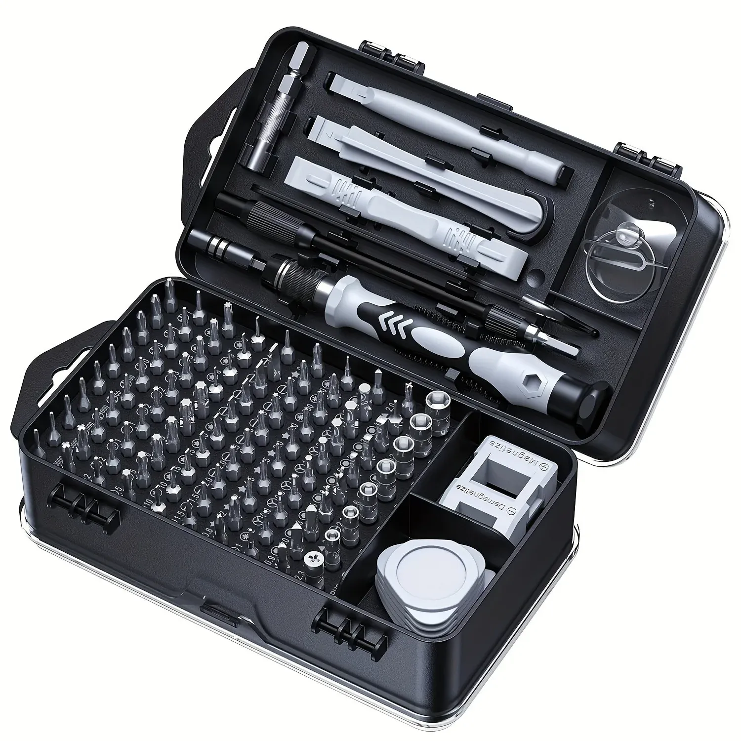 Kit de tournevis compact présenté dans son ensemble