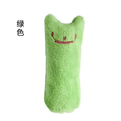 Jouet interactif en peluche à la menthe pour chat, avec son, à mâcher et à griffer 7