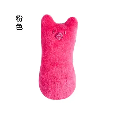 Jouet interactif en peluche à la menthe pour chat, avec son, à mâcher et à griffer 6