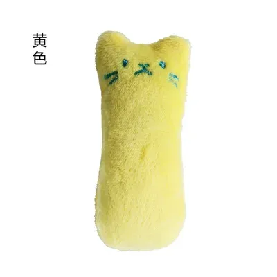 Jouet interactif en peluche à la menthe pour chat, avec son, à mâcher et à griffer 9