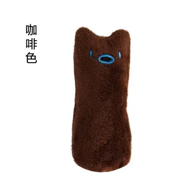 Jouet interactif en peluche à la menthe pour chat, avec son, à mâcher et à griffer 11
