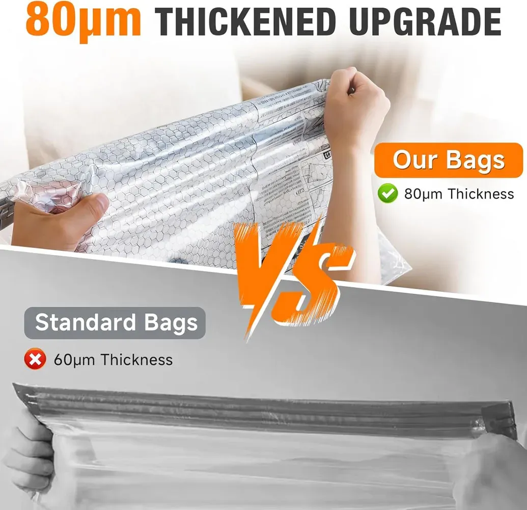 Sacs sous vide de voyage avec pompe rechargeable