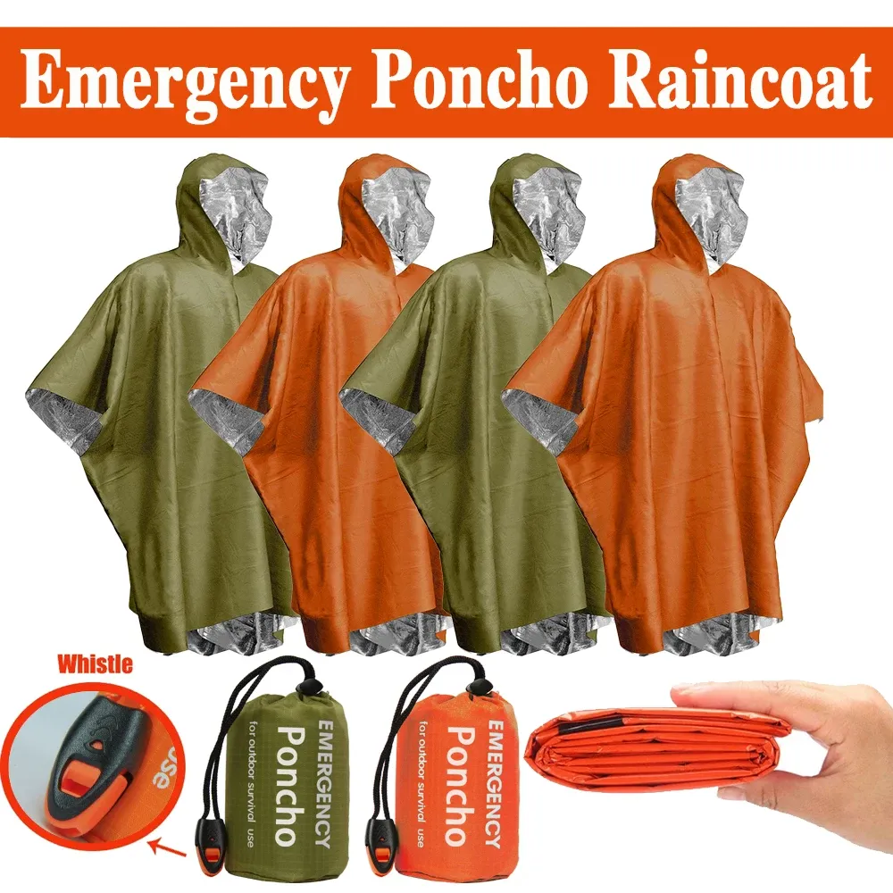 Poncho d'urgence en situation