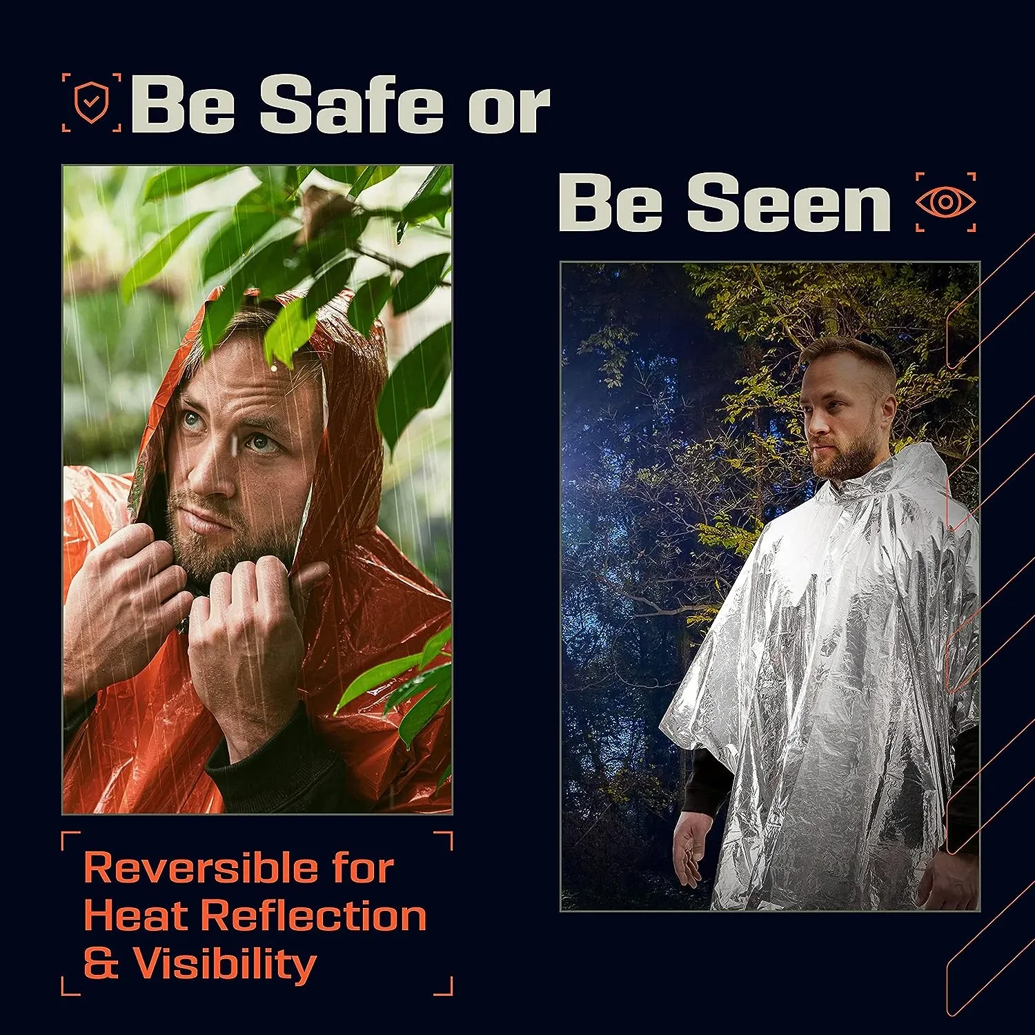 Poncho d'urgence, vue complémentaire