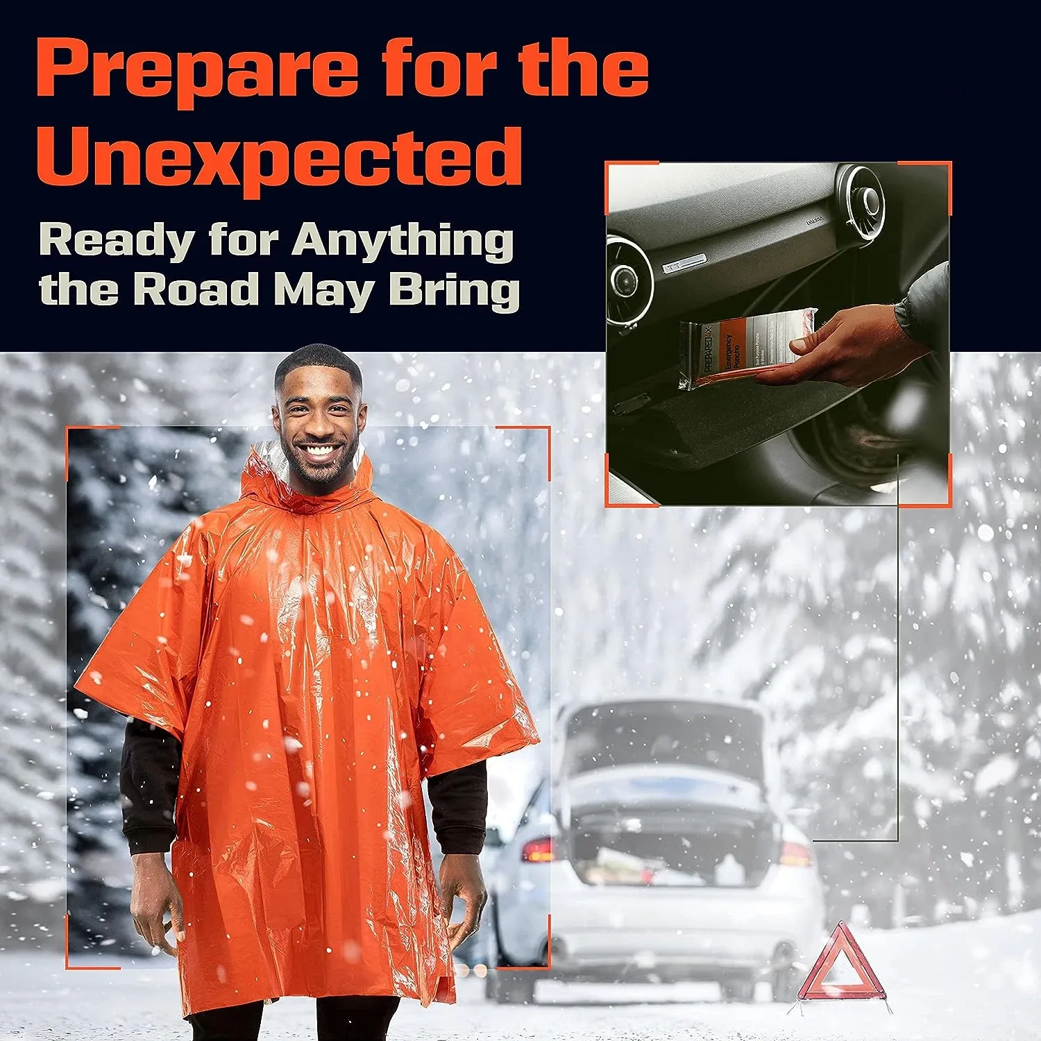Poncho d'urgence, vue complémentaire