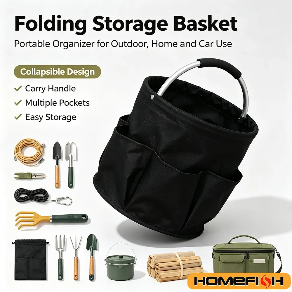 Sac de rangement pliable grand format, vue d'ensemble