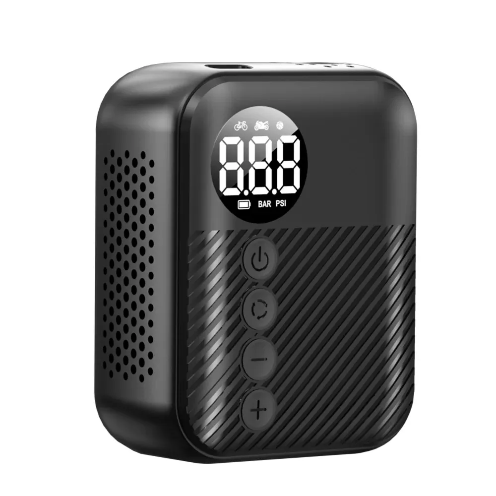 Pompe à vélo électrique portable Carsun Mini, gonfleur de pneus sans fil, 150 PSI max, batterie 480 mAh avec écran 7