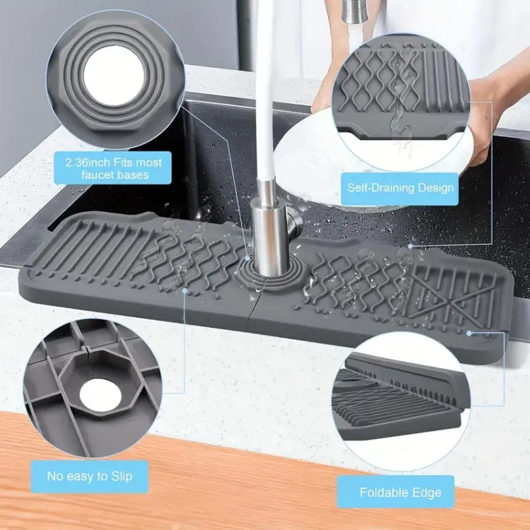 Protecteur de robinet en silicone vue de face