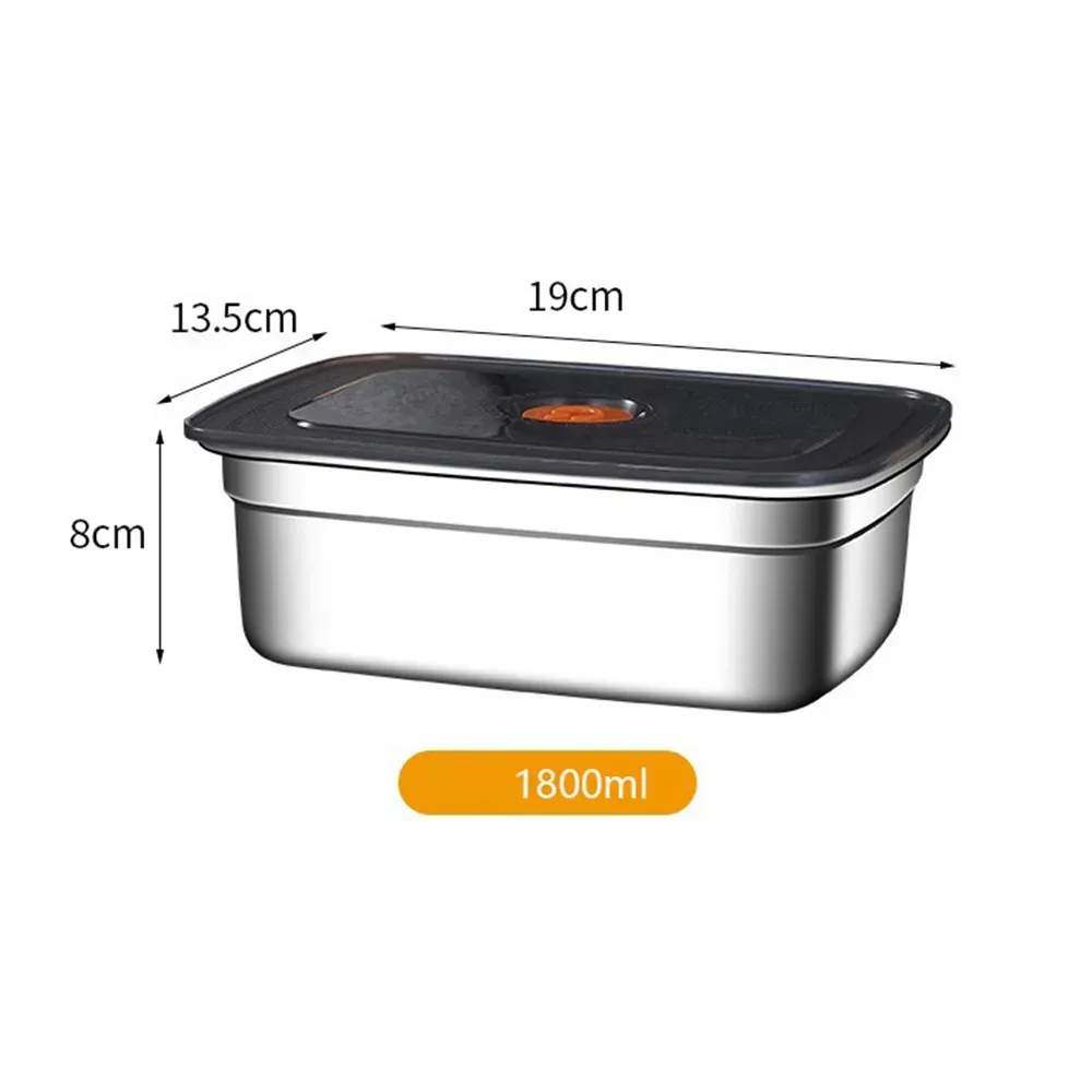 Boîte à déjeuner de camping en acier inoxydable, boîte Bento étanche compatible micro-ondes, anti-fuite, grande capacité pour réfrigérateur et congélateur 7