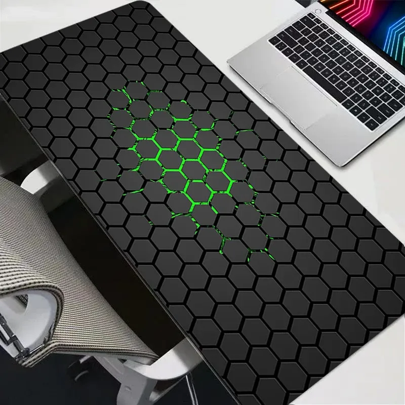 Tapis de souris gaming hexagonal Hex, grand format, surface douce 3