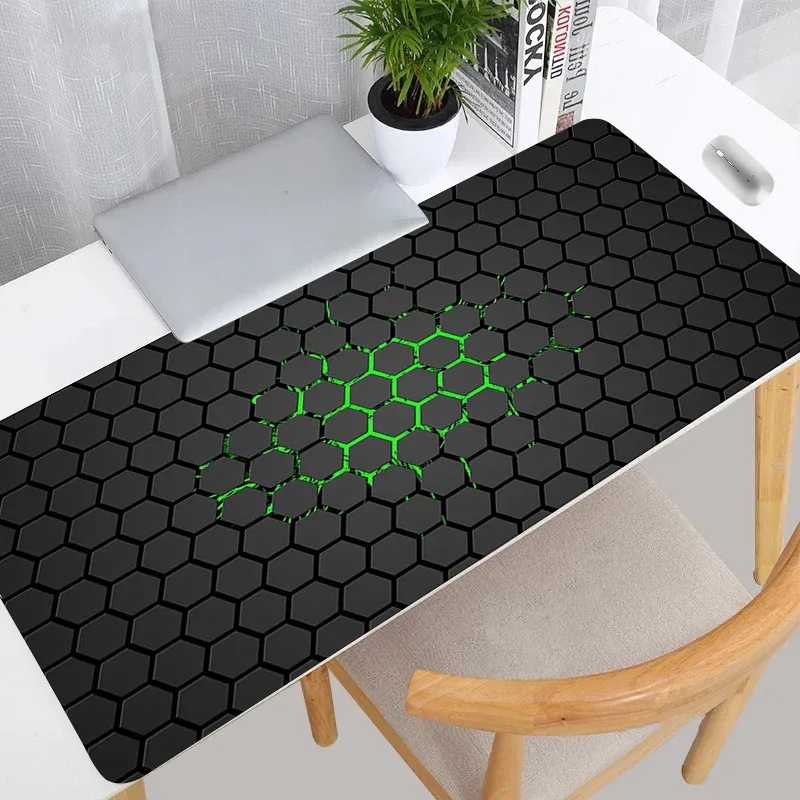 Tapis de souris gaming hexagonal Hex, grand format, surface douce