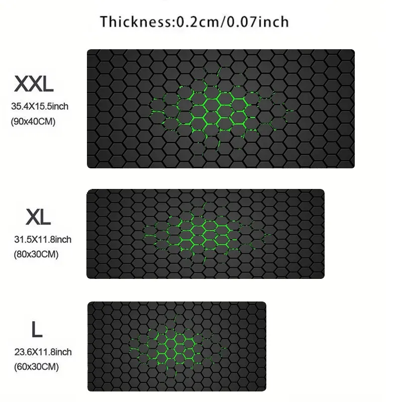 Tapis de souris gaming hexagonal Hex, grand format, surface douce 4