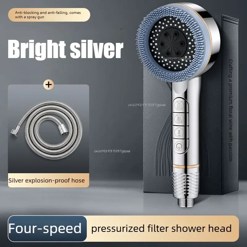 Pommeau de douche 4 modes, haute pression, avec filtre intégré et fonction massage 18