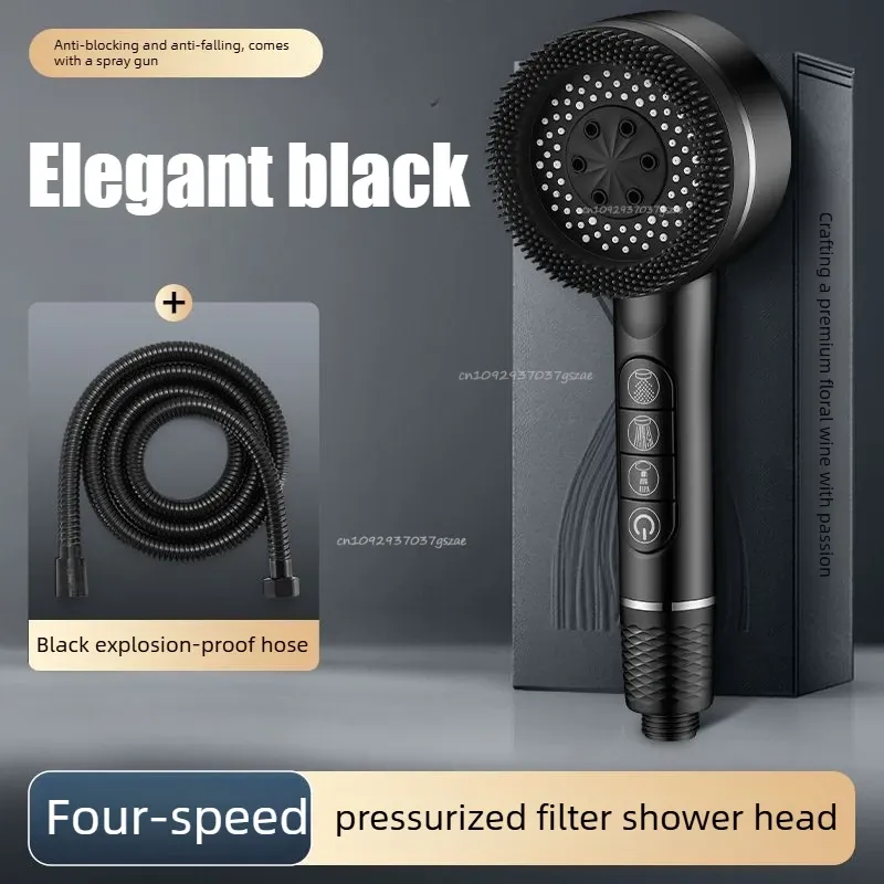 Pommeau de douche 4 modes, haute pression, avec filtre intégré et fonction massage 16