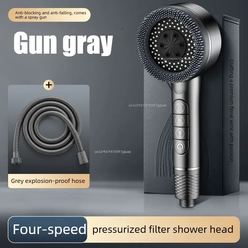 Pommeau de douche 4 modes, haute pression, avec filtre intégré et fonction massage 8