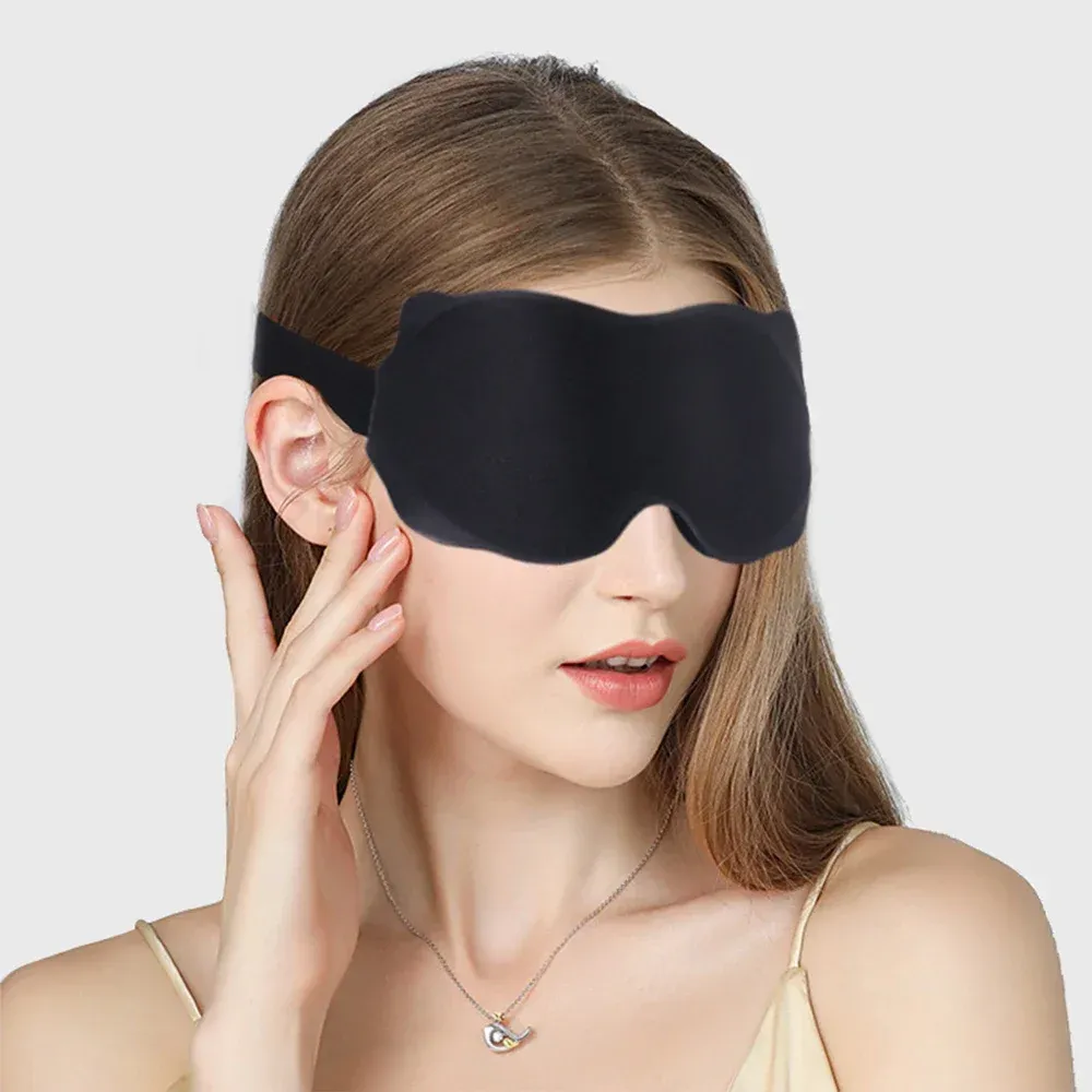 Masque de sommeil 3D occultant, rembourré et doux 4