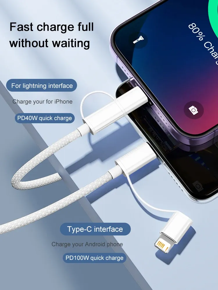 Câble de recharge pour iPhone dans un cadre lifestyle