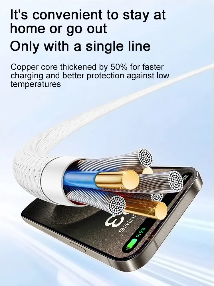 Câble tressé pour une recharge élégante
