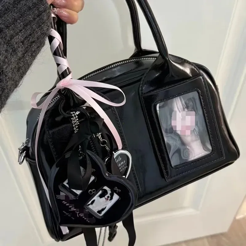 Sac à bandoulière transparent Ita, style Y2K Harajuku, pour femme 3