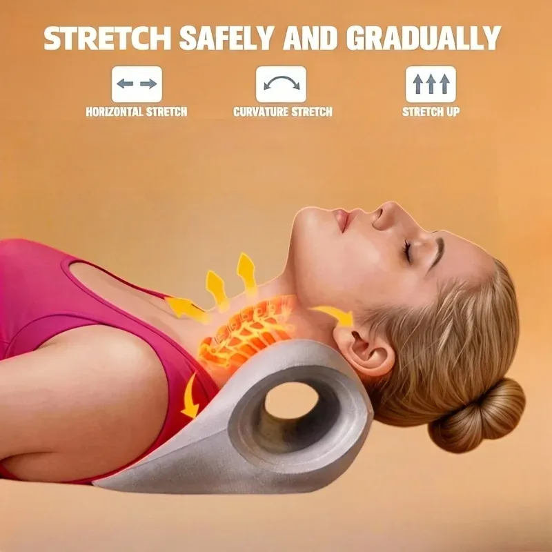 Coussin de massage pour le cou à usage domestique – Soulagement des tensions cervicales, acupression des épaules, soutien cervical multifonction 3