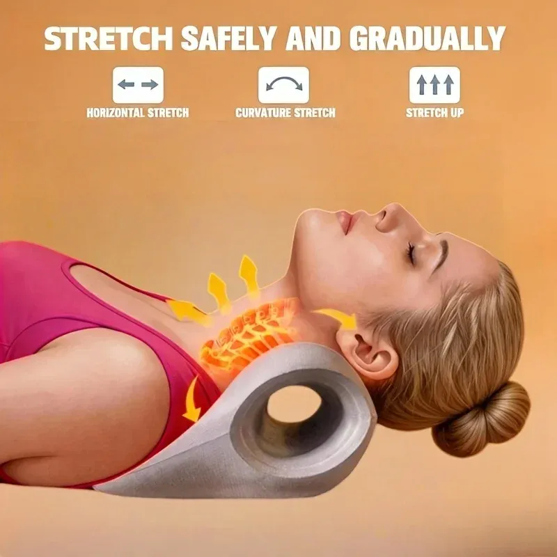 Coussin de massage pour le cou en situation d'utilisation