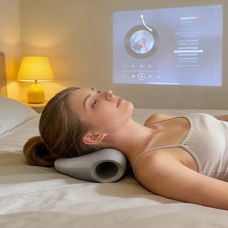 Coussin de massage pour le cou à usage domestique – Soulagement des tensions cervicales, acupression des épaules, soutien cervical multifonction 7