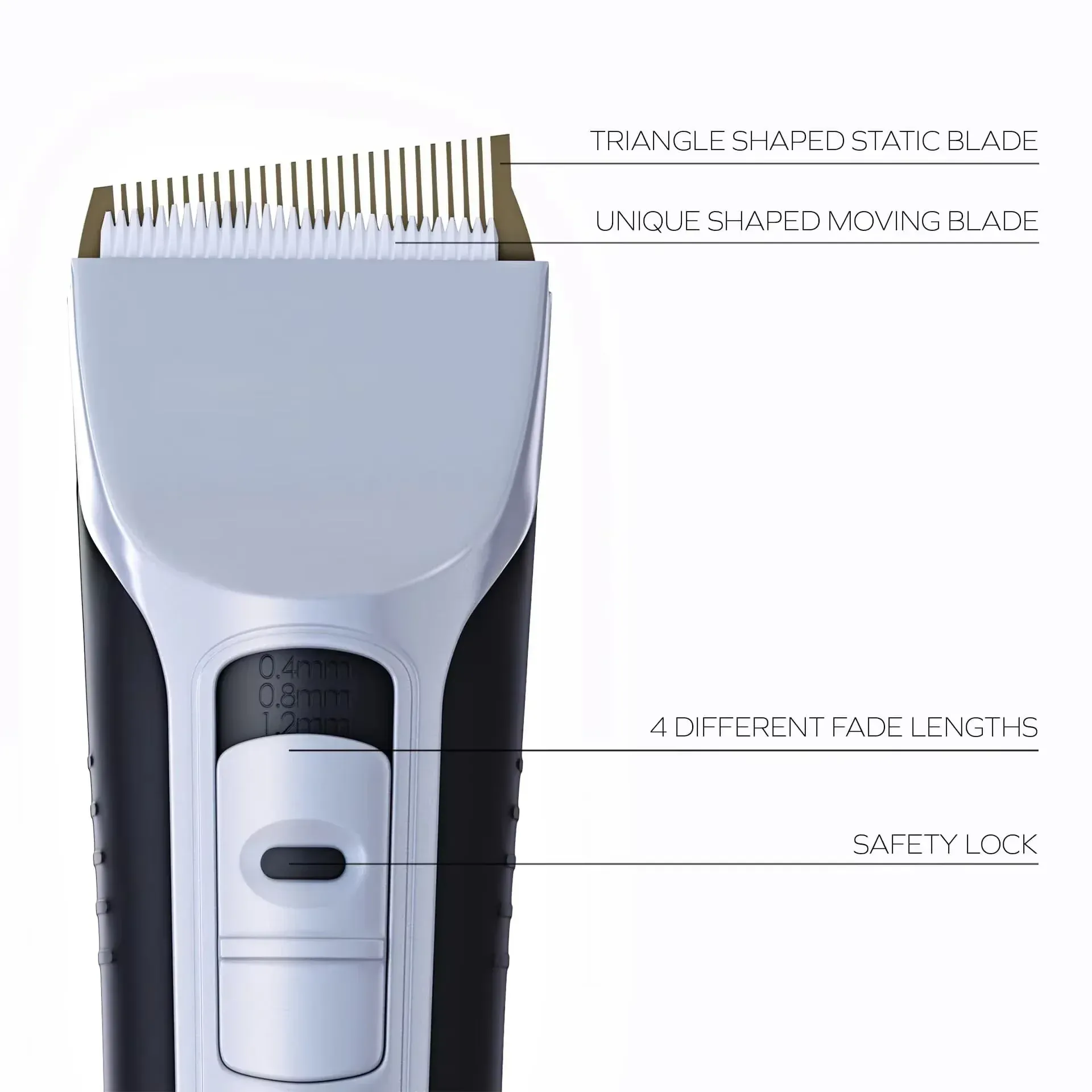 Tondeuse à cheveux électrique à lame mobile, rechargeable par USB, avec écran LCD, pour salon et barbier 2