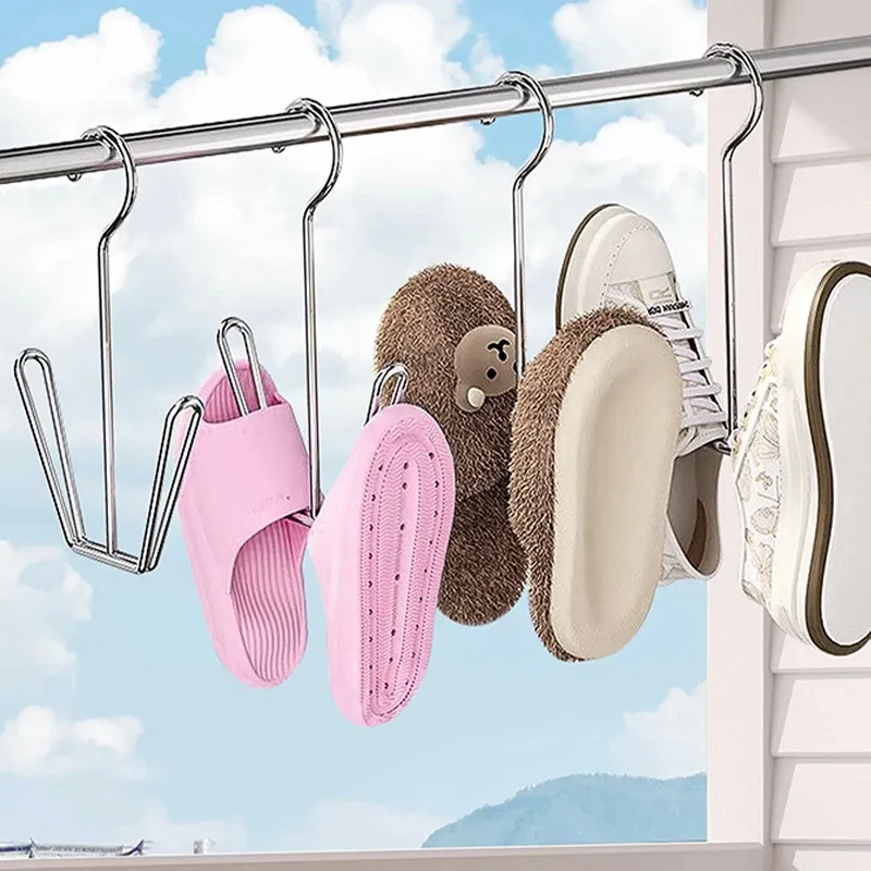 Étendoir à chaussures en acier inoxydable, mise en situation