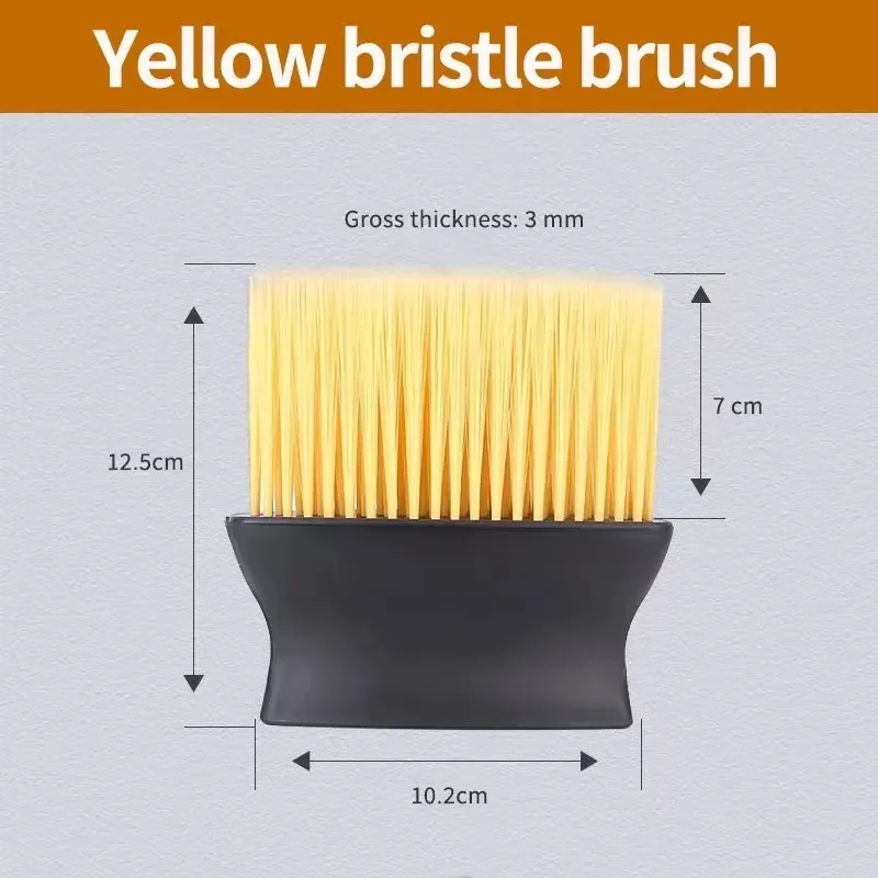 Brosse douce pour intérieur automobile, détail des poils
