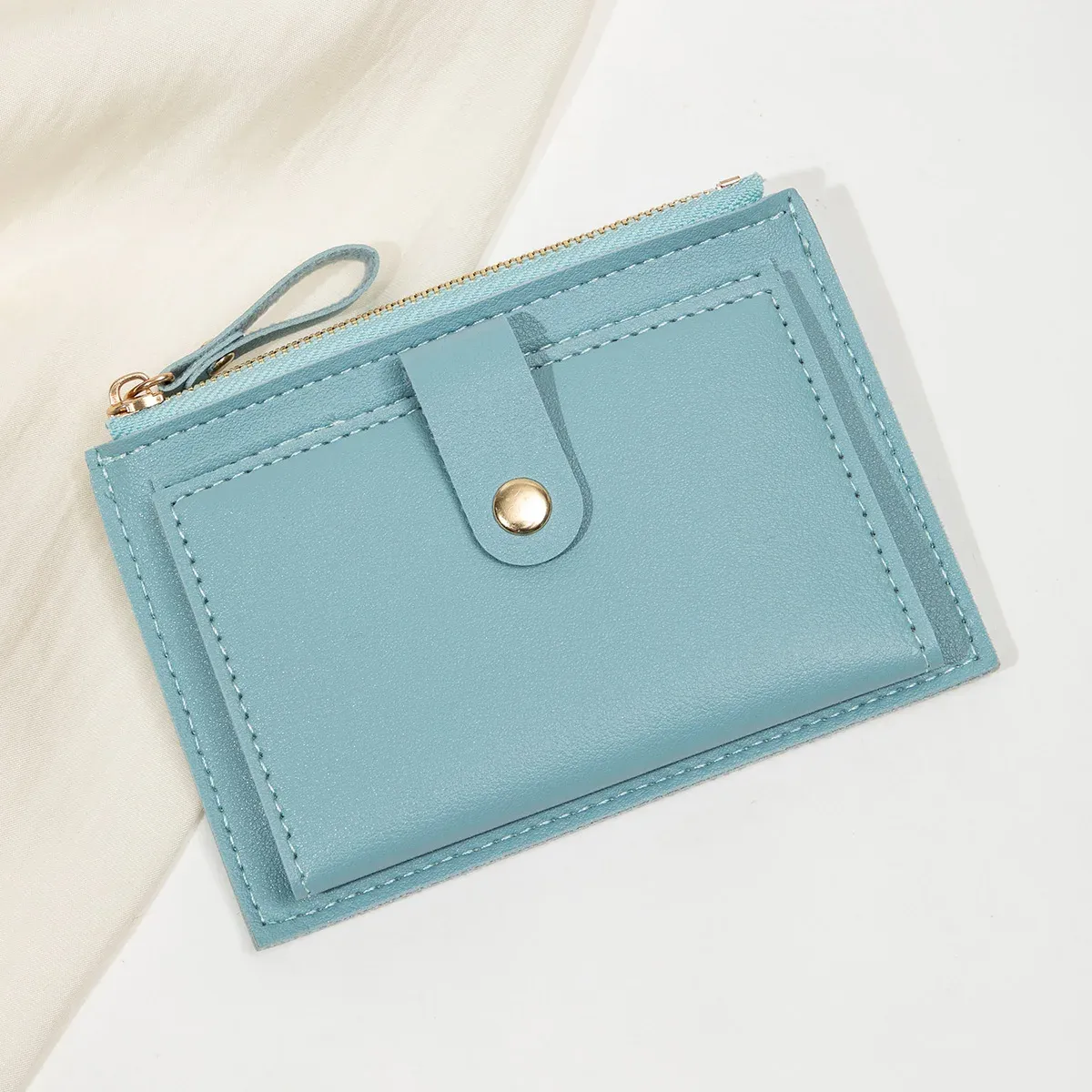 Porte-cartes femme, détails de finition