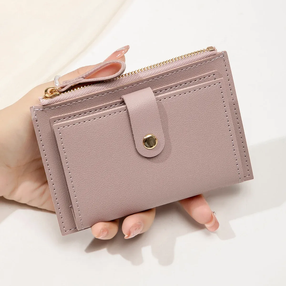 Porte-cartes femme, profil fin