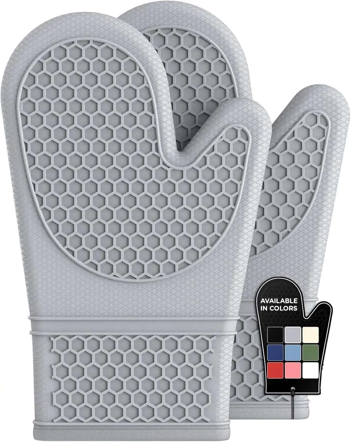 Maniques en silicone, lot de 2, gants de cuisine résistants à la chaleur à doublure douce, un excellent cadeau pour la cuisine 8