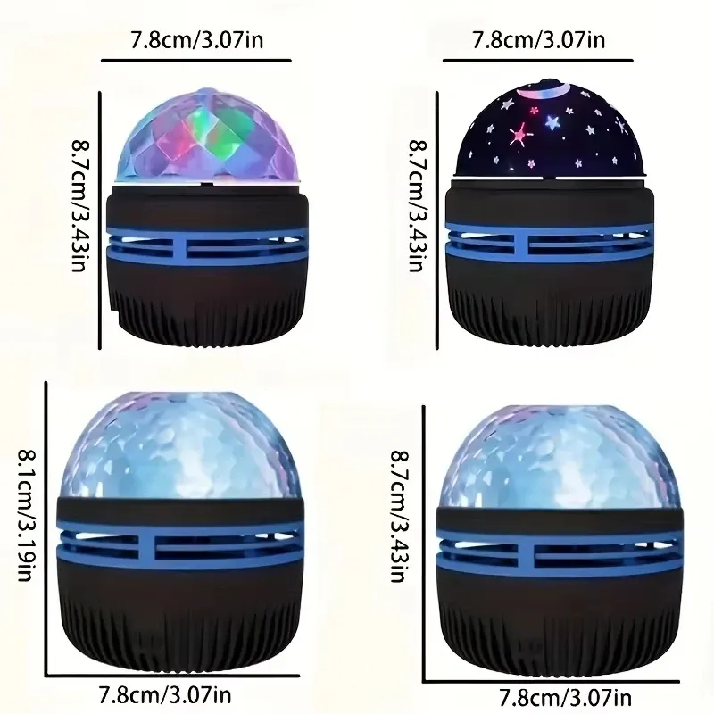 Projecteur d'étoiles et de galaxies à effet vagues d'océan, veilleuse pour chambre à coucher, 7 couleurs 6