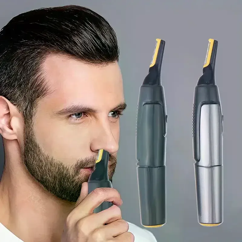 Tondeuse électrique pour hommes, mini-tondeuse portable étanche pour poils du nez et des oreilles, rasoir de précision facile à nettoyer 2