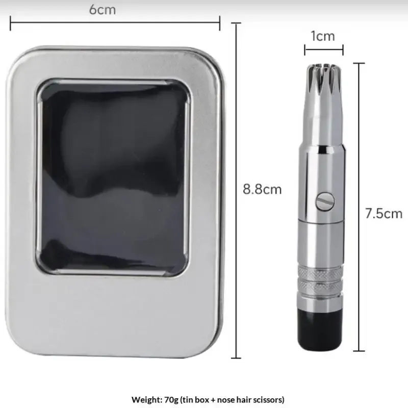 Tondeuse électrique pour hommes, mini-tondeuse portable étanche pour poils du nez et des oreilles, rasoir de précision facile à nettoyer 18