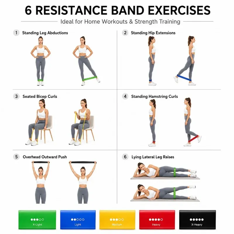Ensemble complet de bandes de résistance