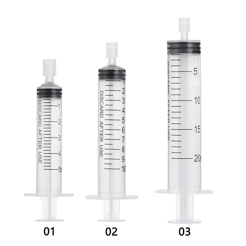 Distributeur de lubrifiant avec pompe d'injection 10 ml, seringue en plastique, outil de remplissage de liquide, embout droit, outil d'emballage cosmétique