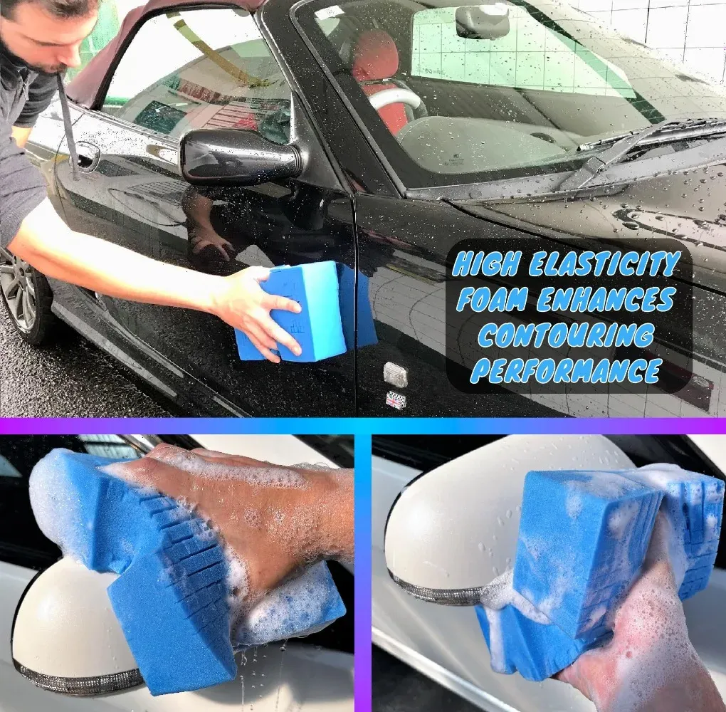 Éponge de lavage en situation