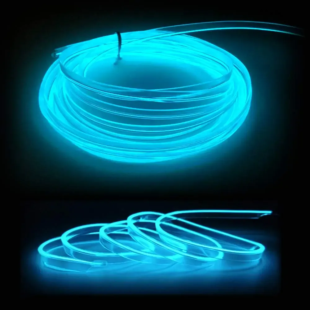 Bande lumineuse LED flexible pour habitacle de voiture, éclairage d'ambiance USB, 5 m 3